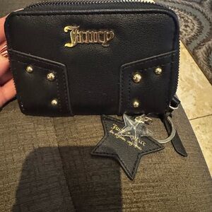 Juicy Couture Black and Gold Studded Wallet